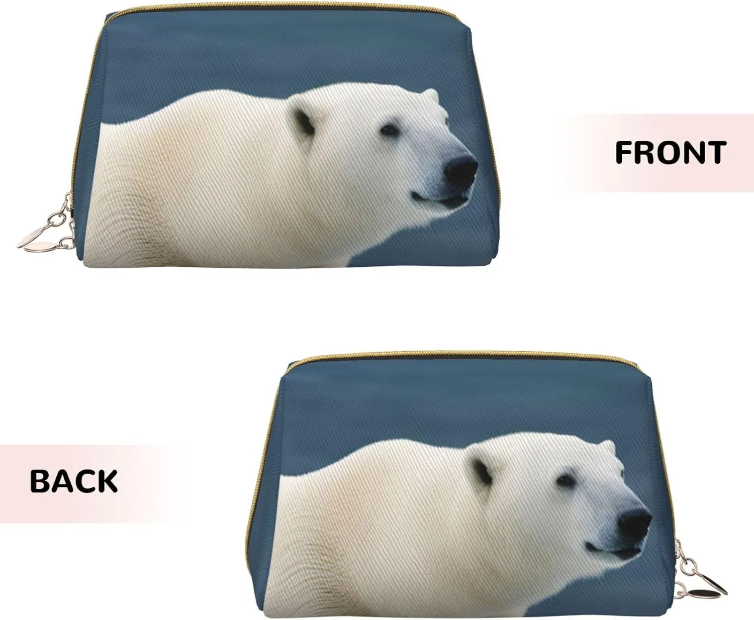 Polar Bear Toiletry Pouch, Travel-Friendly Makeup Organizer For Makeup Brushes, Lipsticks