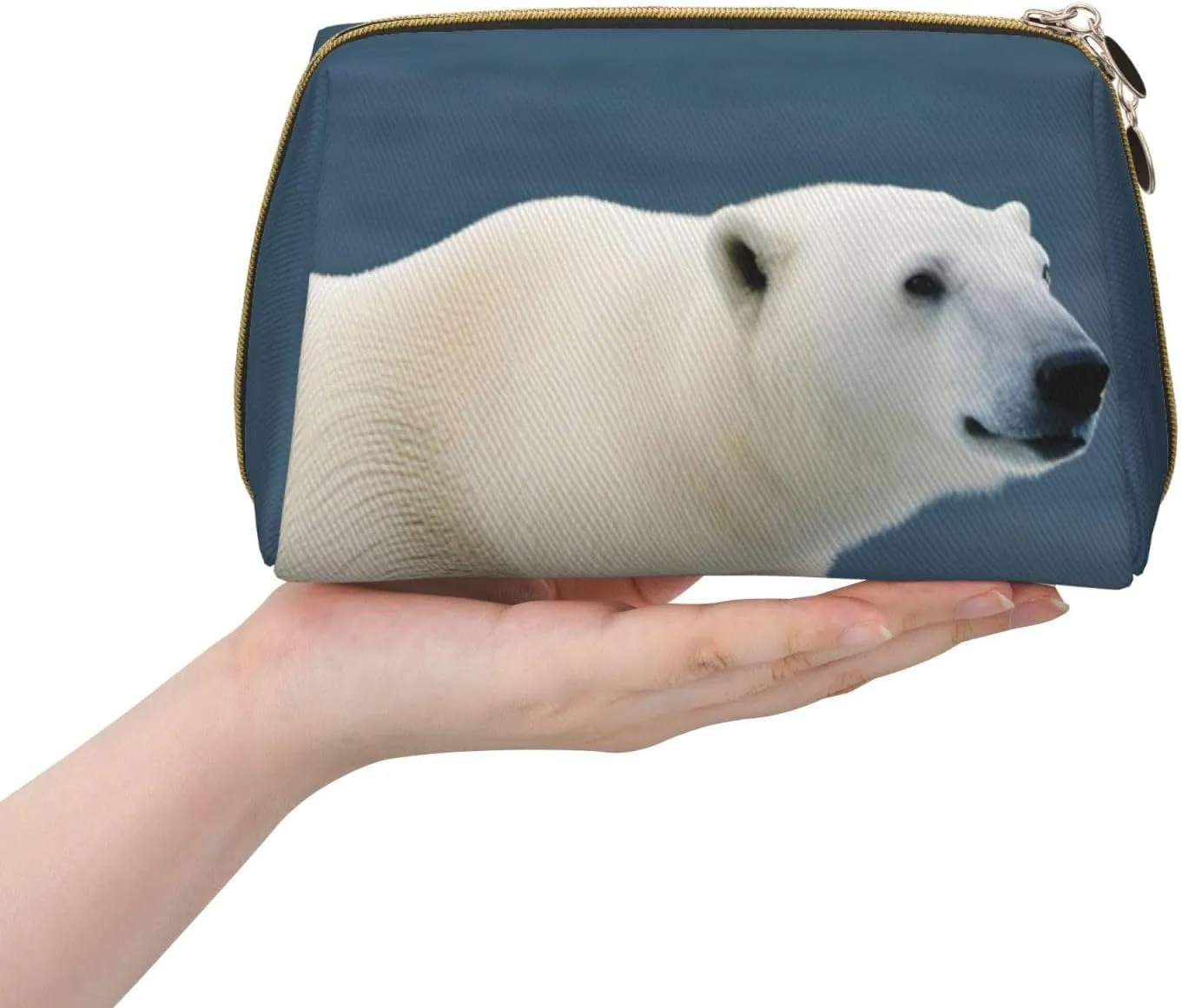 Polar Bear Toiletry Pouch, Travel-Friendly Makeup Organizer For Makeup Brushes, Lipsticks