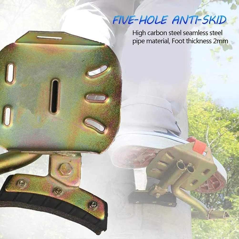 Pole Climbing Spikes,Climbing Spikes,Simple to Use Climbing Tool with Seat Belt for Hunting Observation,Picking Fruit,Coconut,Simple to Use,model600