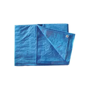 Poly Tarp - Blue - 8-Foot x 10-Foot