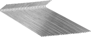 POPETPOP 30pcs Aluminum Tent Stakes for Camping Curved Tent Pegs for Tarp and Canopy Heavy Duty Ground Nails for Outdoor Activities Sand and Garden Use