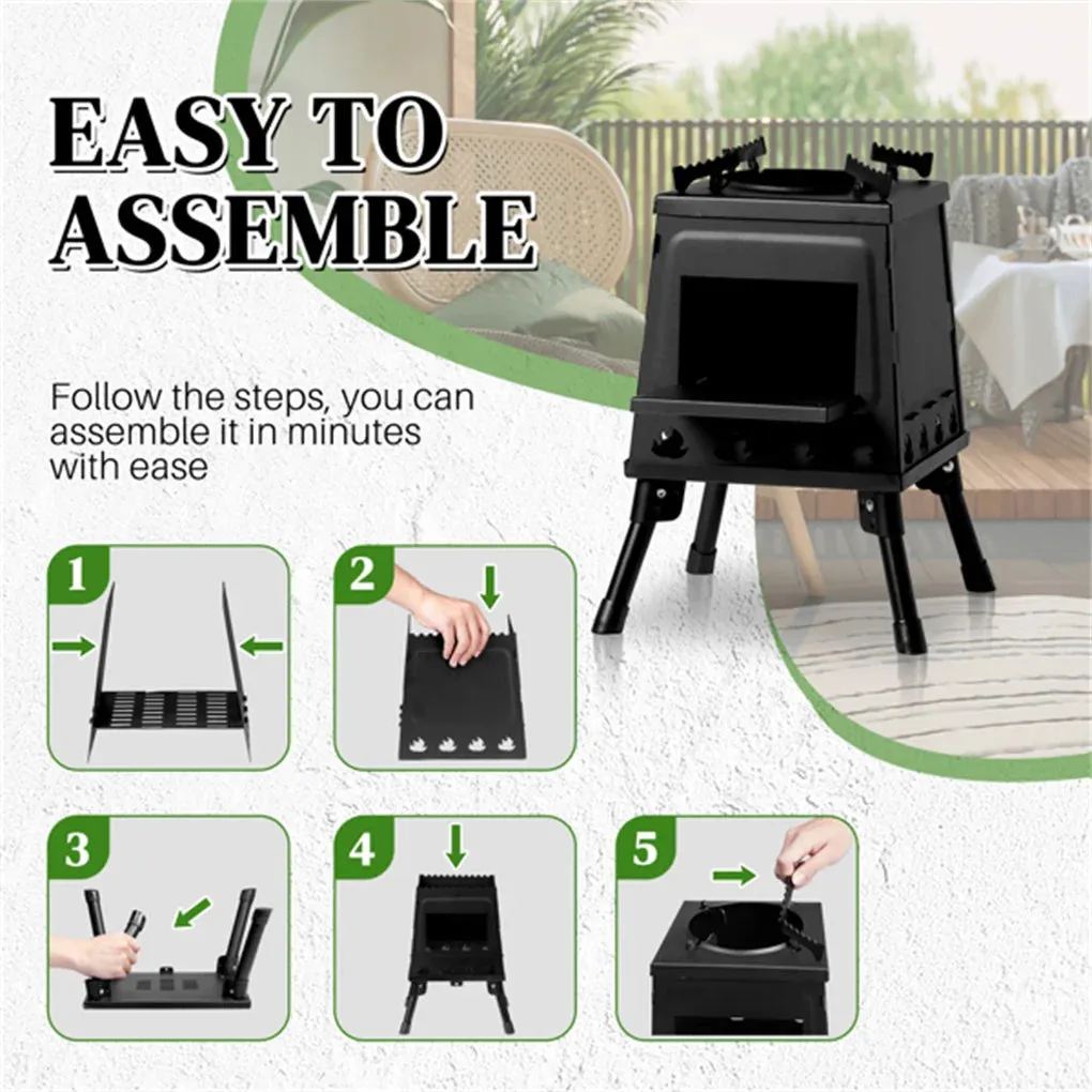 Portable Windproof Outdoor Fire Wood Heater