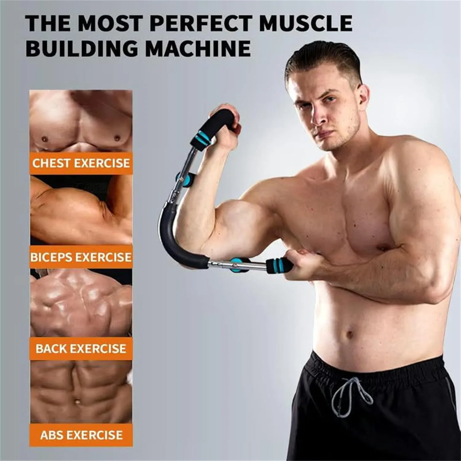 Powerflex Body Toning Kit, Aurelis Chest Exercises, Twister Arm Trainer, Aurelis Arm Trainer, 40-100lb Adjustable Chest Workout Equipment, Detachable Design Fitness Anywhere