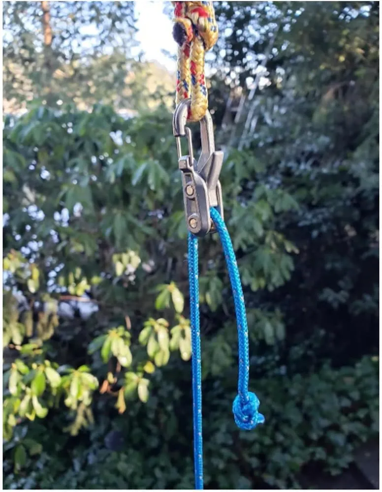 Praisety Rope Adjuster, No More Knots The Ultimate Outdoor Rope Adjuster, Ropeadjuster Tensioner Praisety, Ropes Control Outdoor Ropes Tension Adjusters, for Outdoors (2pcs, 1)