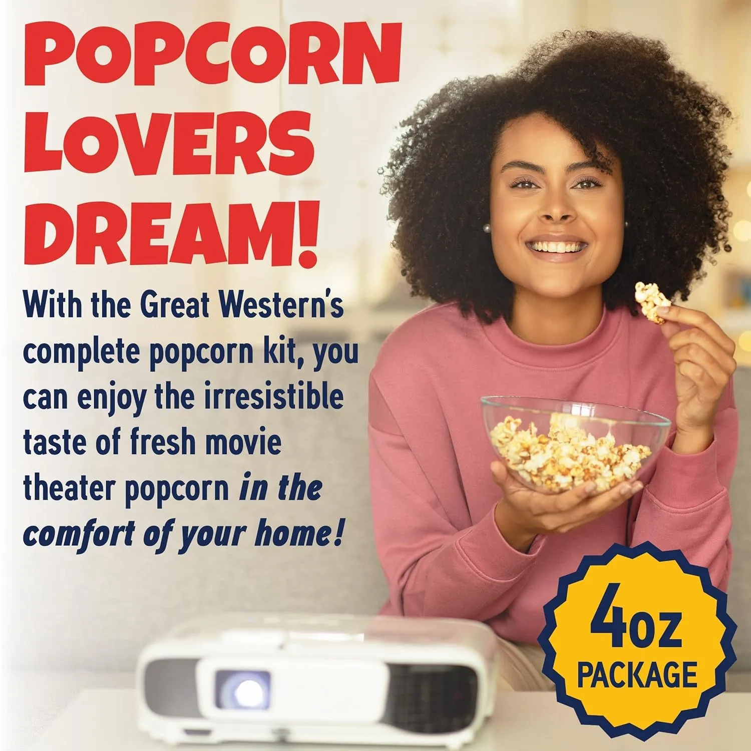 Premium America Popcorn Kit, 24 Packs for a 4 oz Popper, Movie Theater Popcorn Kernels, Oil & Seasoning Pack, Bulk All in One, Popcorn Gifts