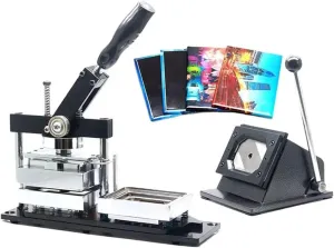 Professional Magnet Making Machine Kit, 90 * 65mm DIY Fridge Badge Maker with High-Precision Cutter, Craft Photo Magnets for Decor, Events, Iron Surfaces