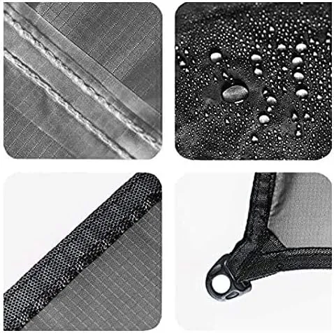Rain Fly Tarp | Waterproof Tent Camping Shelter Canopy | Lightweight Easy Setup for Hammock, Backpacking or Camp Gear | Premium Quality 12 x 9 ft | Gray
