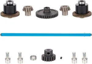 RC Car Metal Differential Kit - 38T & 17T Differential Gears, Drive Shaft, Steering Hub for WLtoys A949/A959/A969/A979/K929/A959-B/A969-B/A979-B/K929-B RC Car