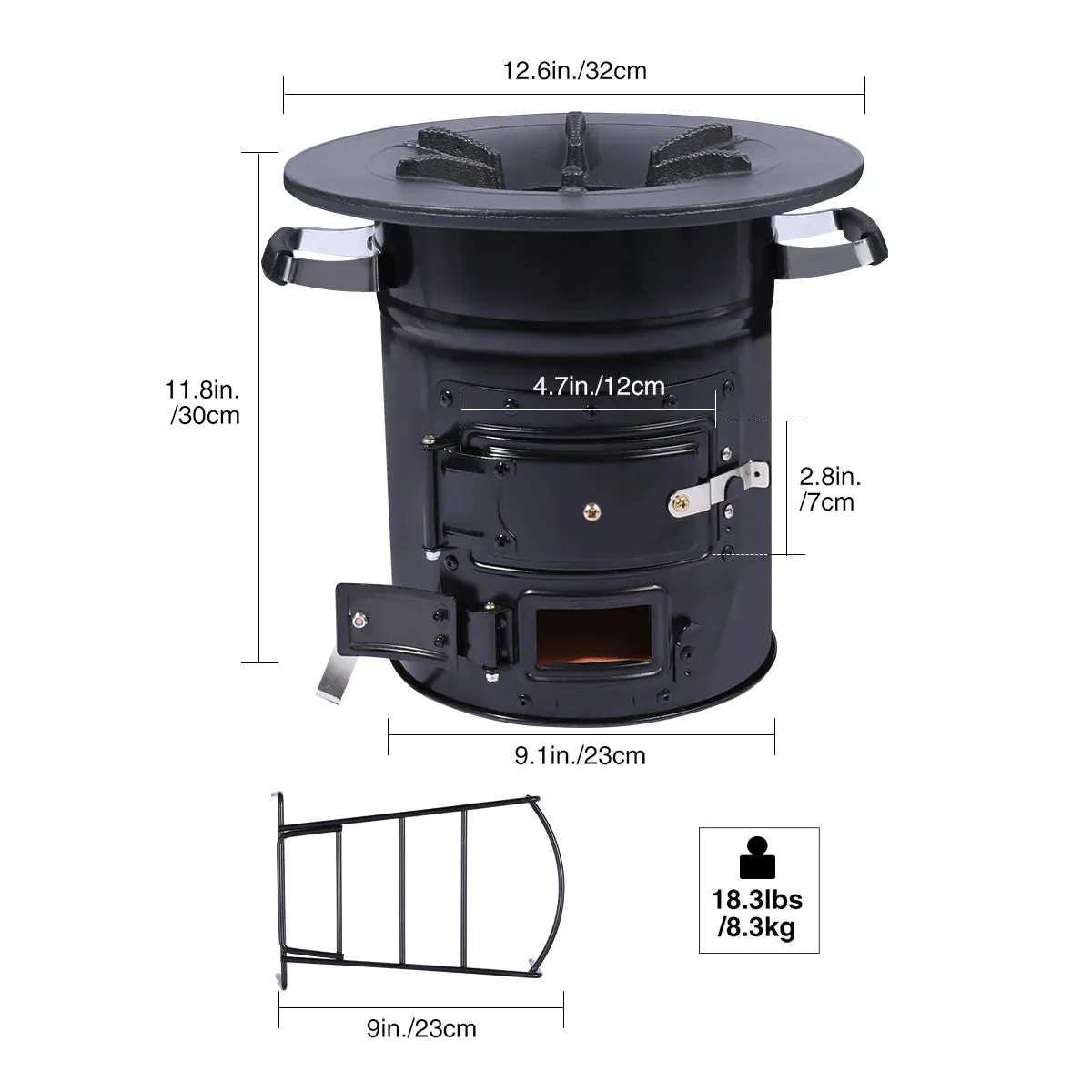 Redcamp Portable Rocket Stove for Camping from Redcamp