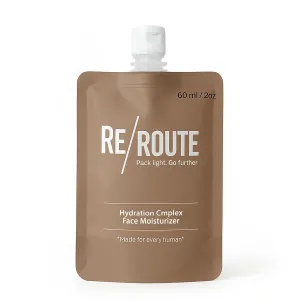 Reroute Travel Size Hydration Complex Moisturizer, Face Lotion, Face Moisturizer, Hyaluronic Acid | Collagen Boosting, Pollution Defense | Vegan Formula | Travel Toiletries for All Skin Types
