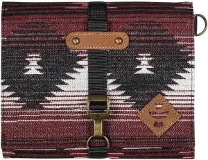 Revelry Supply Carrying Case All-in-one Kit, Lockable with 2 Pockets, Tray and Spice Grinder (Maroon Pattern)