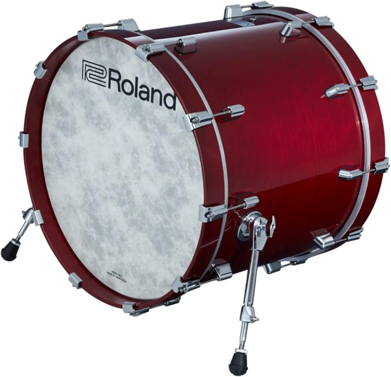 Roland VAD706-GC V-Drums Acoustic Design Electronic Drum Set Bundle with Drum Throne, Drumstick Bag, 3 Pairs of Drumsticks, and Austin Bazaar Polishing Cloth - Gloss Cherry