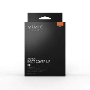 Root Cover Up Kit - Conceal Gray Roots, Contour, Thicken Eyebrows Instantly – Includes Compact, Root Brush, Eyebrow Brush and Carrying Pouch (Full Kit, Red)