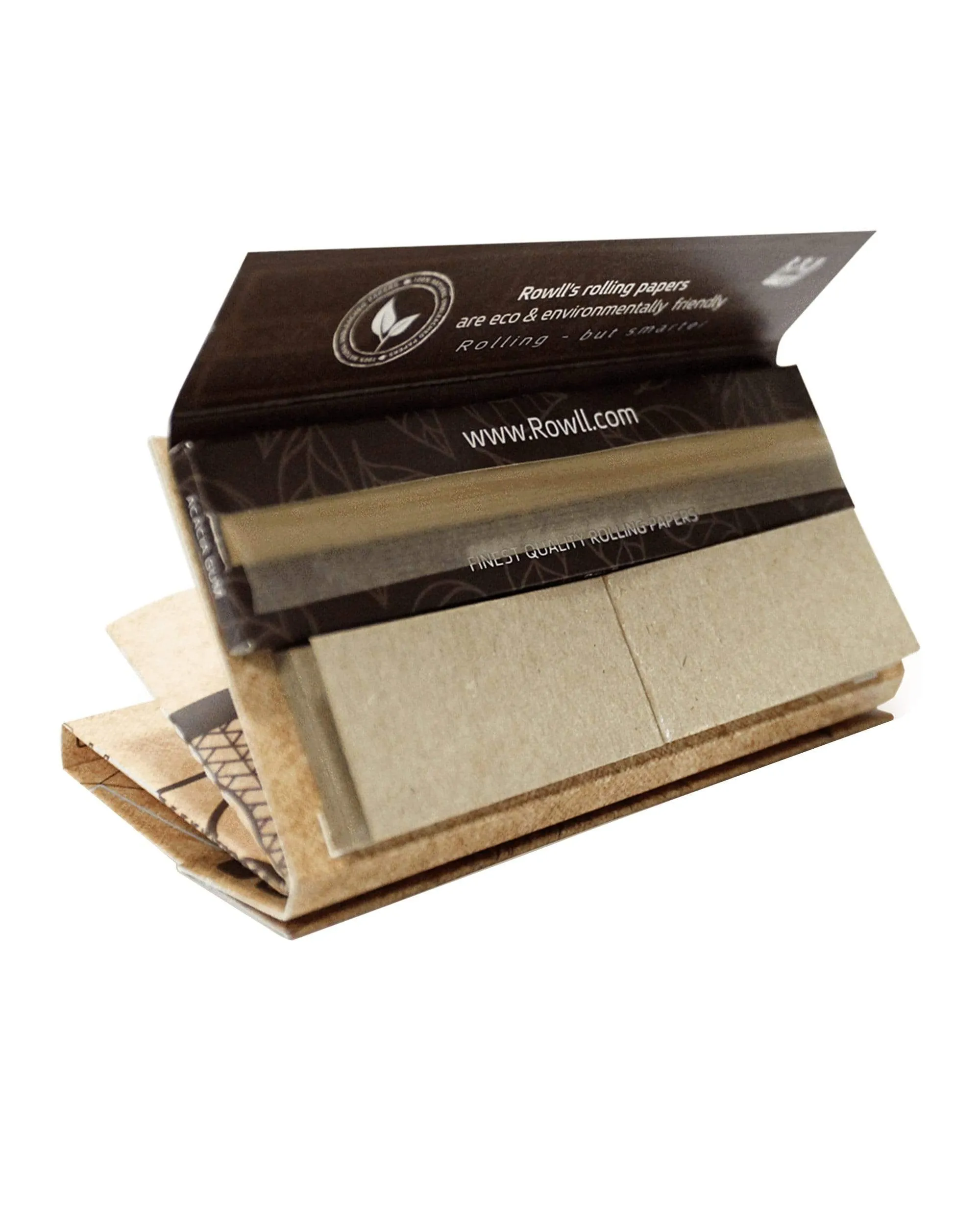Rowll Rolling Kit: Papers, Grinder, Unbleached - 480 Packs