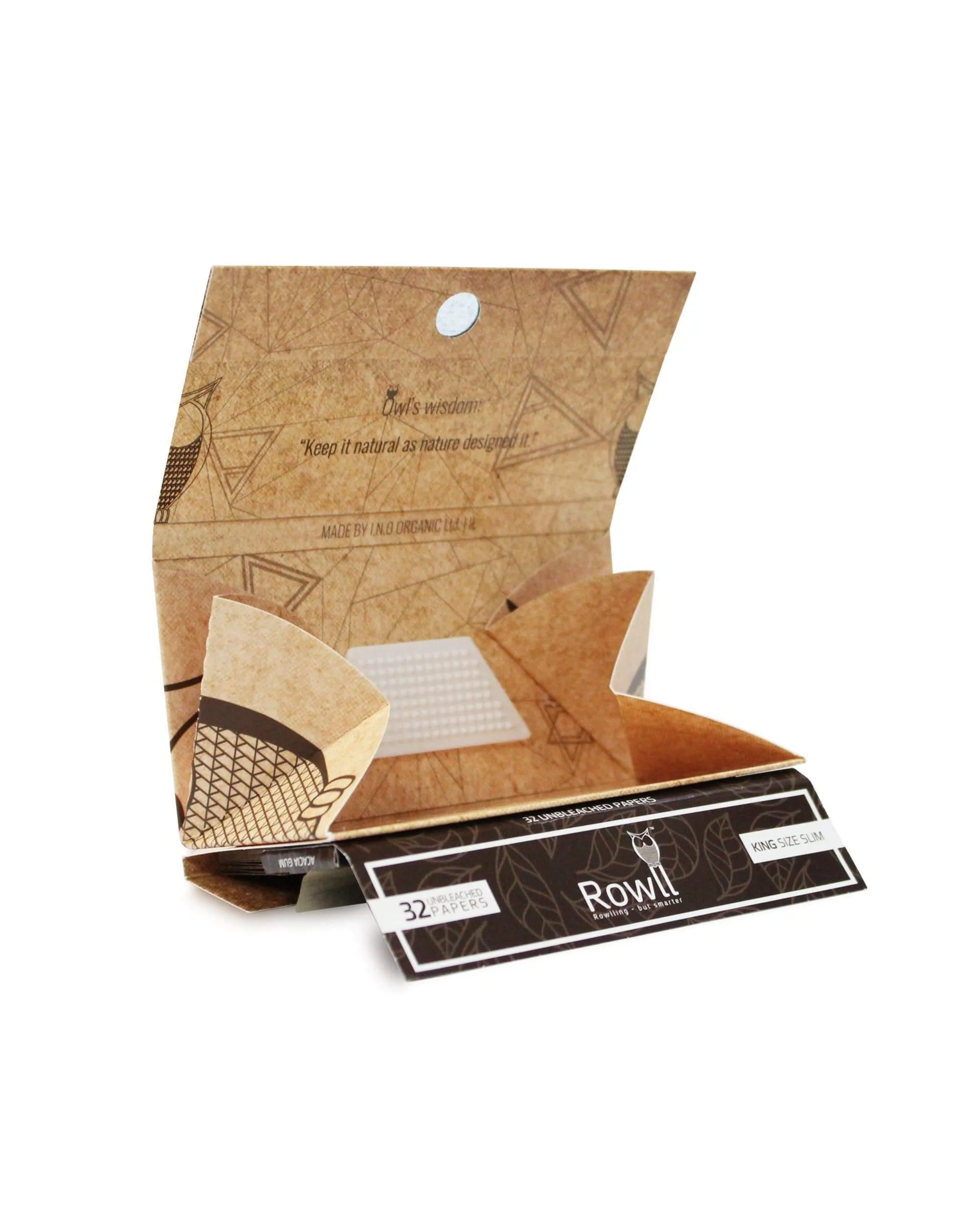 Rowll Rolling Kit: Papers, Grinder, Unbleached - 480 Packs