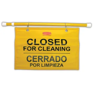 Rubbermaid® Doorway Hanging 'Closed for Cleaning' Safety Sign