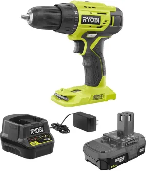 Ryobi P215K 18-Volt ONE  Lithium-Ion Cordless 1/2 in. Drill/Driver Kit with (1) 1.5 Ah Battery and 18-Volt Charger