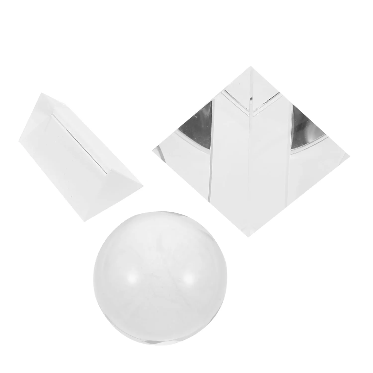 S Triangular Prism Optical Glass Pyramid Kit for Science Decor for Boys and Girls
