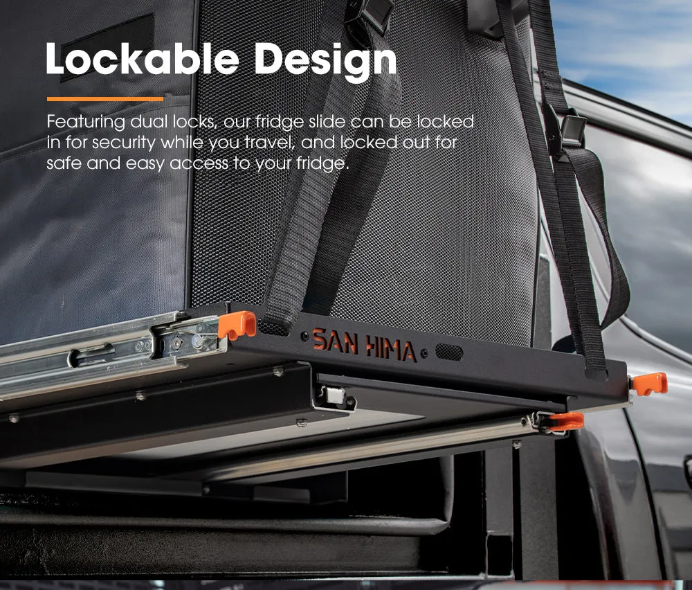 San Hima 75L/95L Fridge Slide With Extendable Table Cutting Board Caravan Part
