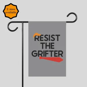 Savings-packed liberal a gift, progressive feminist sign, climate activism garden lady, art, anti-MAGA democrat Trump cat flag, FDT Bulk discount is grifter