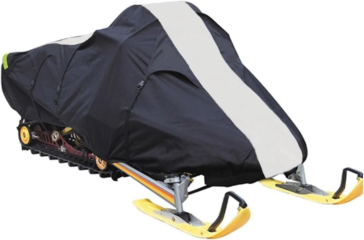 SBU 600D Snowmobile Travel and Storage Cover Compatible for 2008-2016 Model Year Polaris 600 RMK 155 Sleds. Slush and Mud Protection