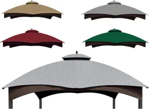SCOCANOPY Gray Ripstop Replacement Cover for Lowe's Allen Roth 10X12 Gazebo Model #TPGAZ17-002C,TPGAZ17-002