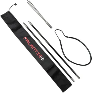 Scuba Choice Carbon Fiber 5' Travel Spearfishing Two-Piece Pole Spear 3 Prong Barb Paralyzer and Bag