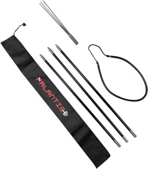 Scuba Choice Carbon Fiber 7' Travel Spearfishing Pole Spear 3 Prong Barb Paralyzer Tip Adjustable to 5' with Bag (3-Piece)