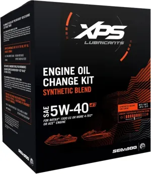 Sea-Doo New OEM, 4T 5W-40 Synthetic Oil Change Kit, Rotax 1500 cc , 9779251