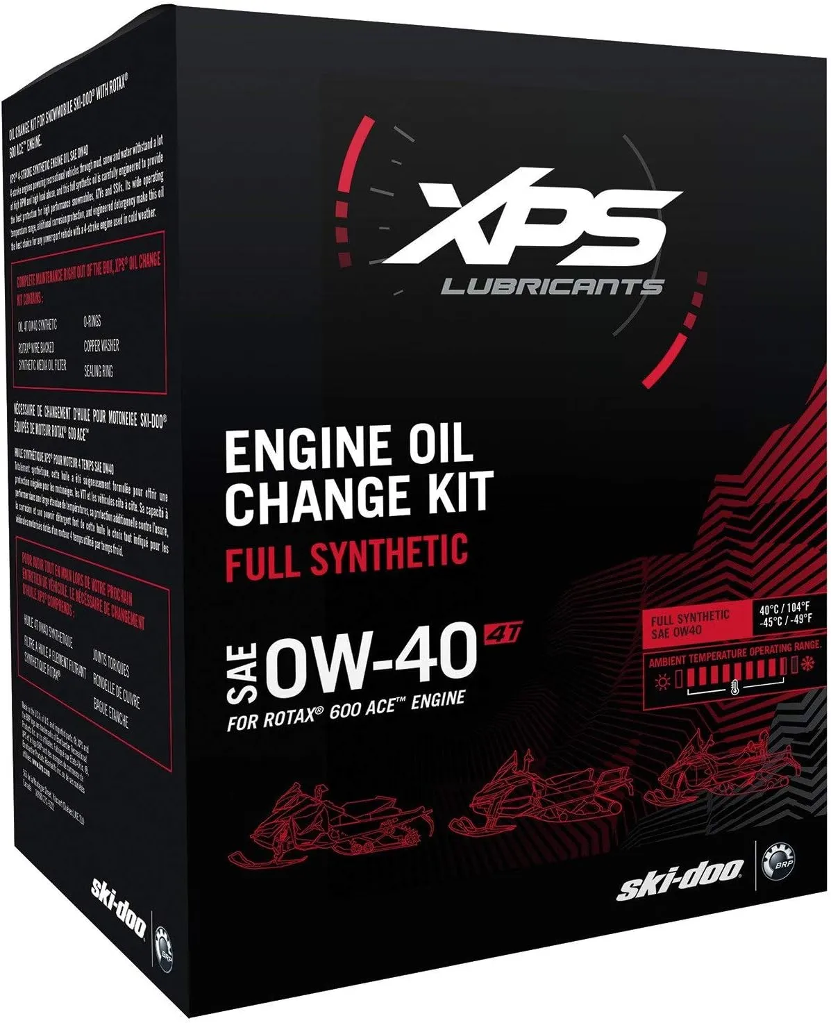 Sea-Doo OEM XPS 4T 0W-40 Synthetic Oil Change Kit Rotax 600 Ace, 779253