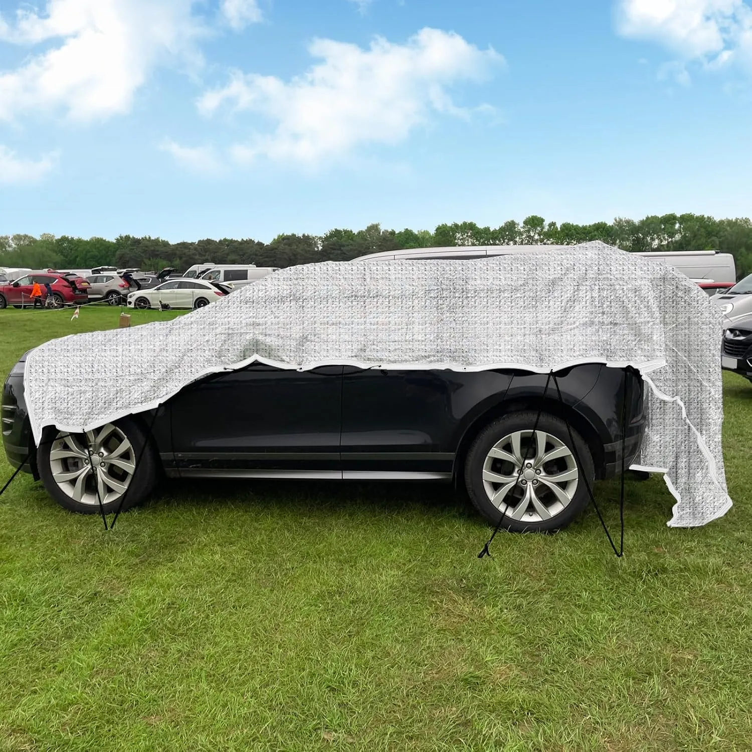 Shade Cloth - 80% Garden Shade Cloth, Mesh Tarp - for Greenhouse Plants Patio Sun Shade - for Cars Pergola Chicken Coops Dogs with Grommets Outdoor, Shade Cloth, Durable Shade Covers