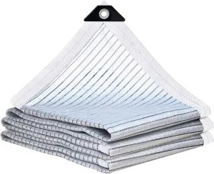 Shade Cloth - 80% Garden Shade Cloth, Mesh Tarp - for Greenhouse Plants Patio Sun Shade - for Cars Pergola Chicken Coops Dogs with Grommets Outdoor, Shade Cloth, Durable Shade Covers