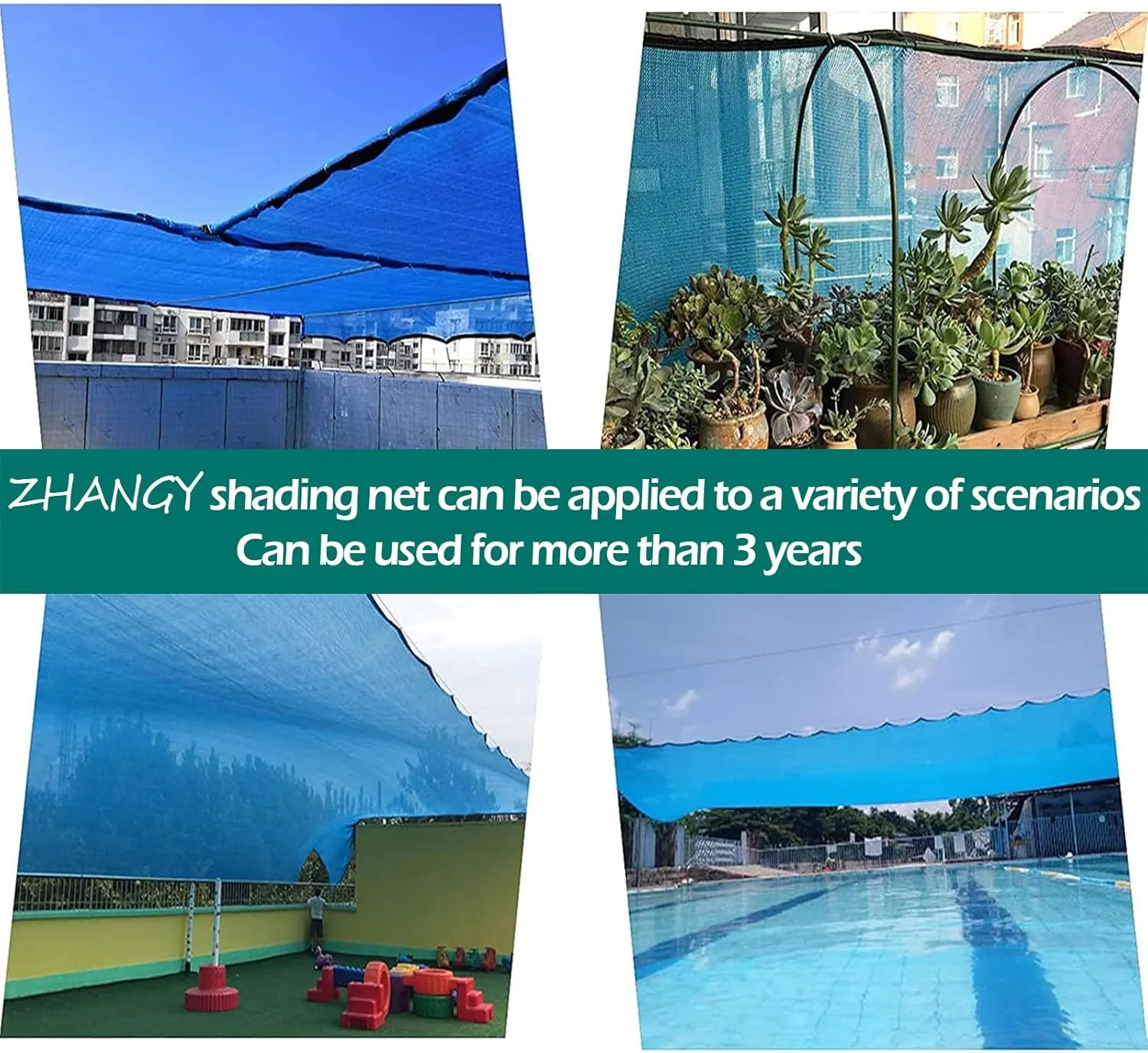 Shade Net Shade Cloth Shade Mesh 10x33ft, Blue Sunblock for Greenhouse Sunshade Cloth with Grommets UV Block Shade Tarp Tear-Resistant, for Outdoor Garden Plants Backyard Car Cover