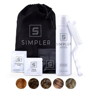 Simpler Hair Color for Men Kit for Full Gray Coverage - Ginger Hair & Beard Dye for Men - All In One Reusable Kit with Comb Applicator - Natural Looking Hair Color for 100% Gray Hair Coverage