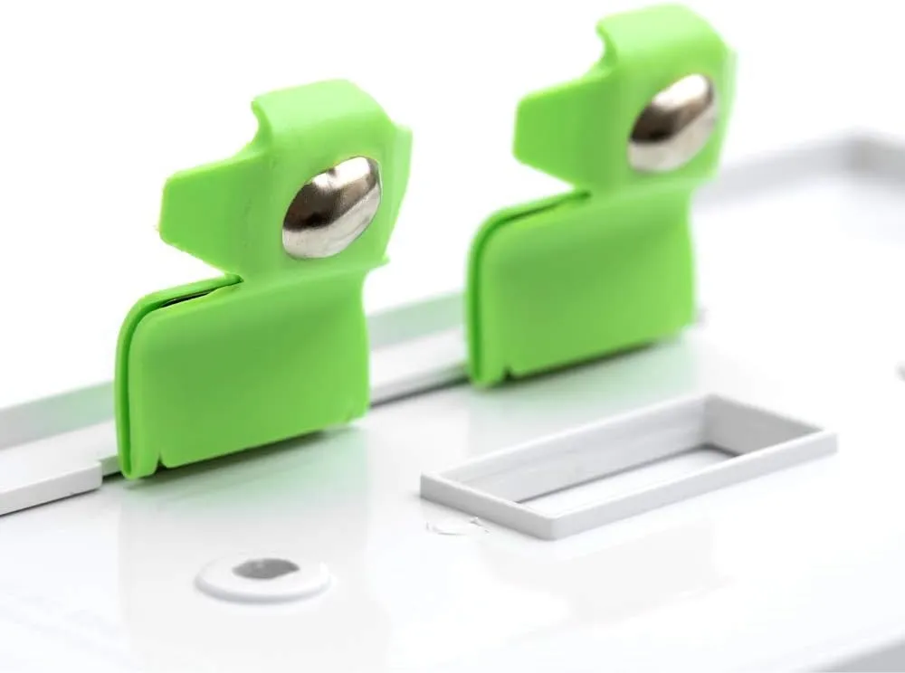 Single - SnapPower SwitchLight [for Double-Gang Light Switches] - Light Switch Wall Plate with Built-in LED Night Lights - Bright/Dim/Off Options - Auto On/Off Sensor - (Toggle, Ivory)