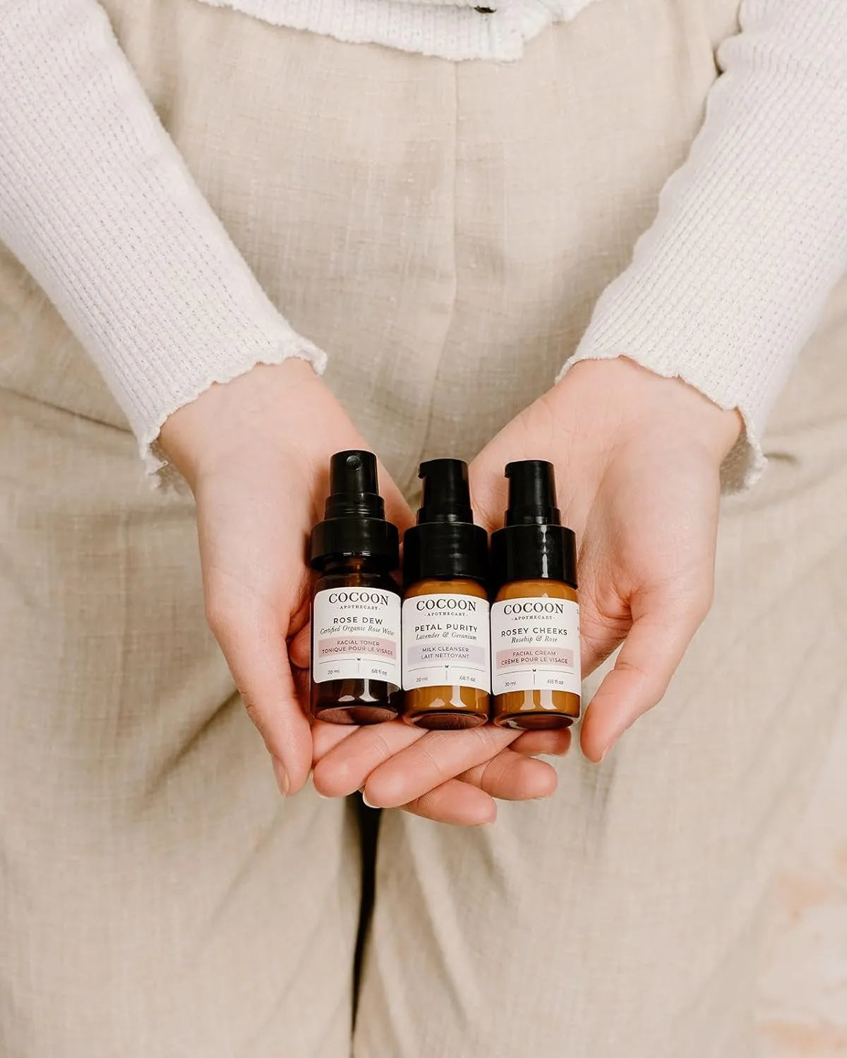 Skin Care Starter Kit for Normal Skin 3 x 0.68 fl oz | Ecocert Cosmos Natural   Organic | skin care sets & kits For Normal/Dry/Sensitive Skin, Perfect For Travel &Trial