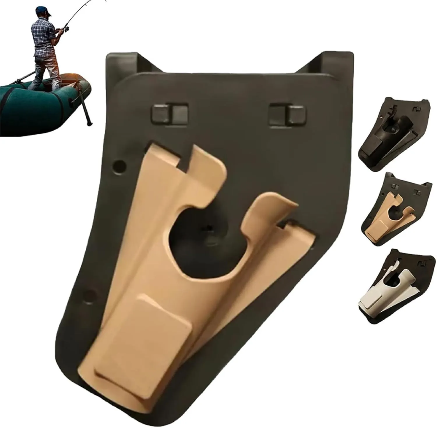 Slide-in Fishing Rod Hip Holsters, Hands-Free Rod Holder for Wading, Surf, Fly & Bank Fishing,Durable Adjustable Portable Fish Pole Holster,Quick Draw Waist Belt Gear Durable