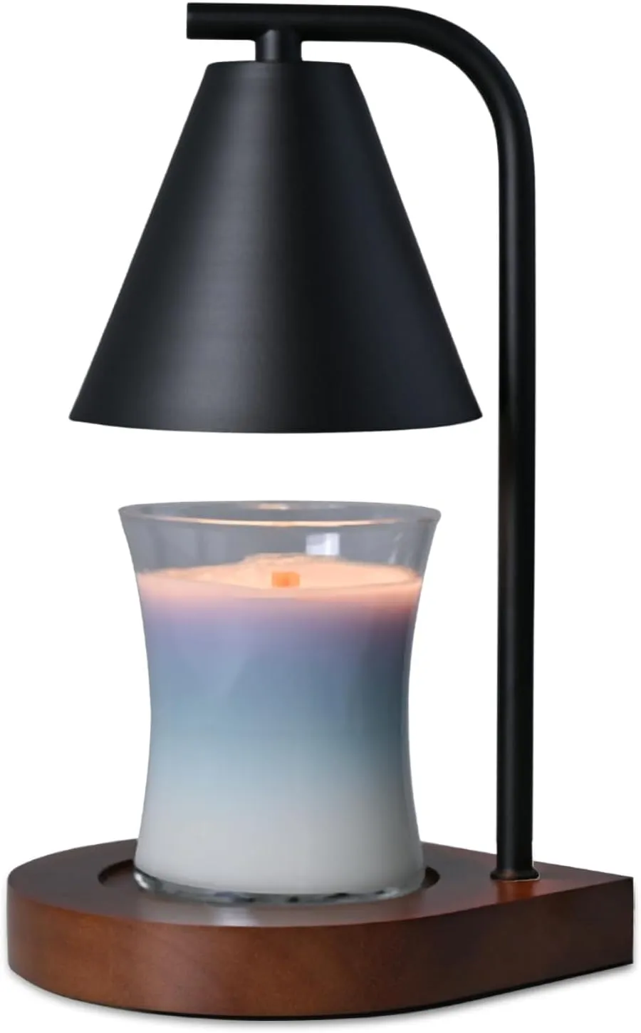 SOKCVSEA Candle Warmer Lamp - Candle Warmer with Timer, Birthday Gifts for Women Mom Gifts, House Warming Gifts New Home Decor, Wax Melt with 2 Bulb Black 02
