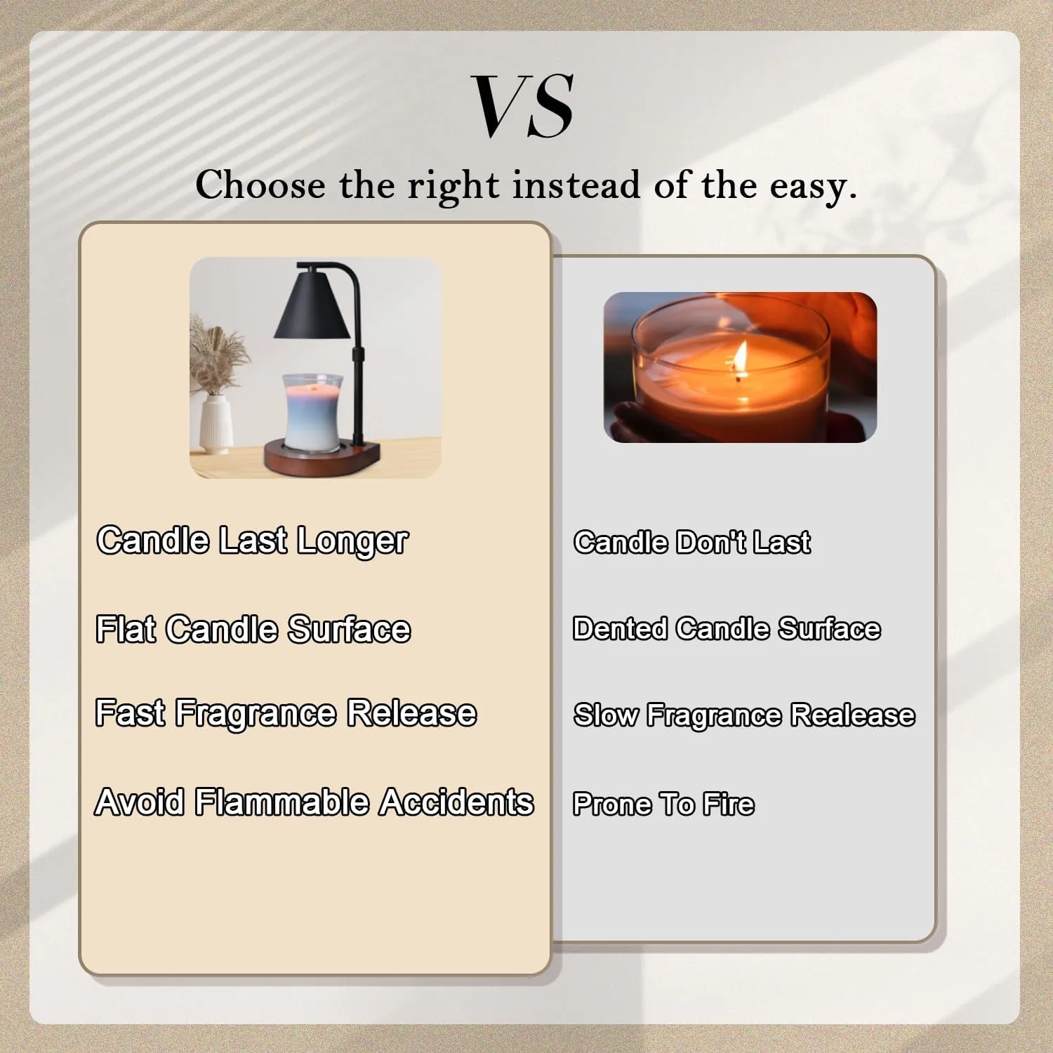 SOKCVSEA Candle Warmer Lamp - Candle Warmer with Timer Height Adjustable, Birthday Gifts for Women Mom Gifts, House Warming Gifts New Home Decor, Wax Melt with 2 Bulb Black