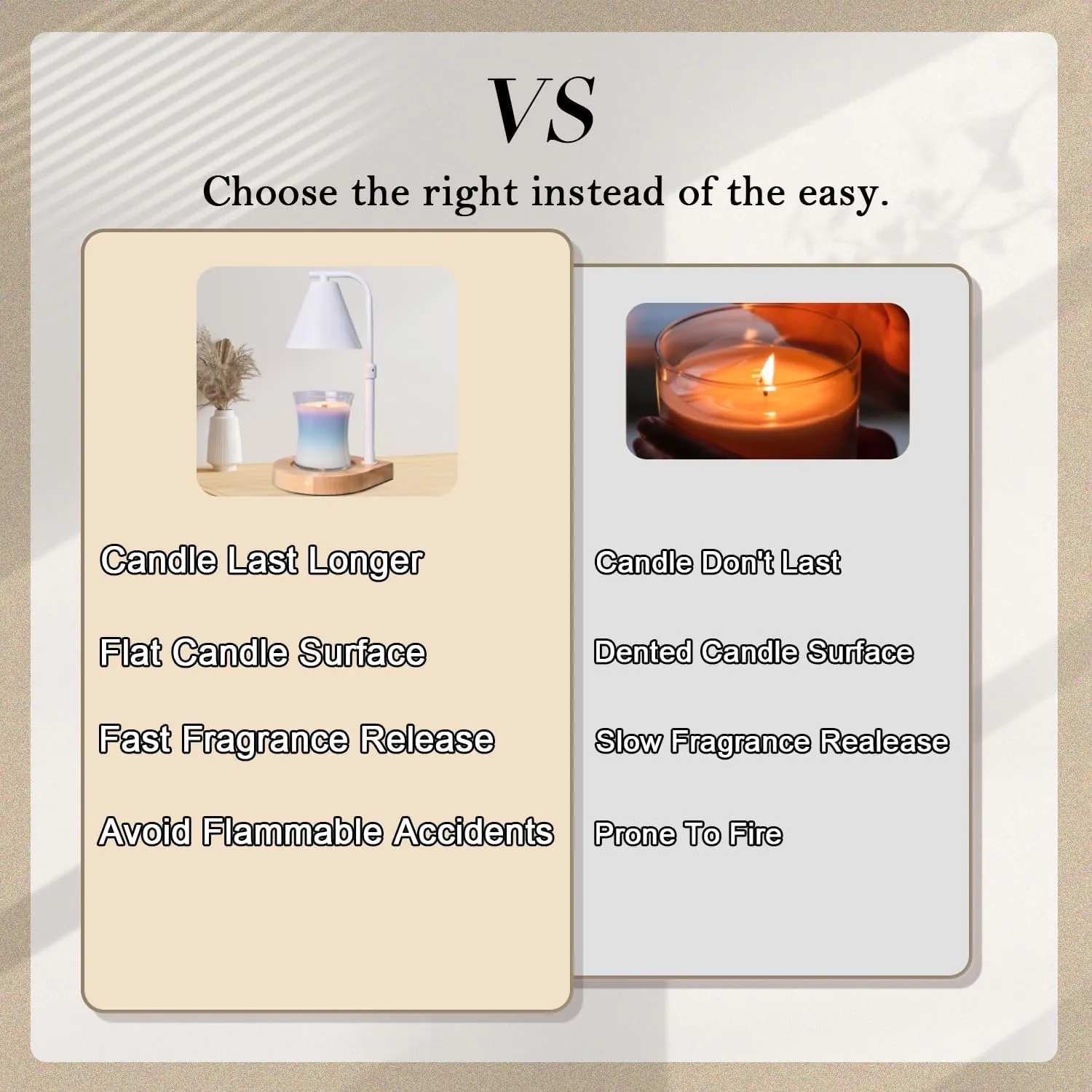 SOKCVSEA Candle Warmer Lamp - Candle Warmer with Timer Height Adjustable, Birthday Gifts for Women Mom Gifts, House Warming Gifts New Home Decor, Wax Melt with 2 Bulb White 03