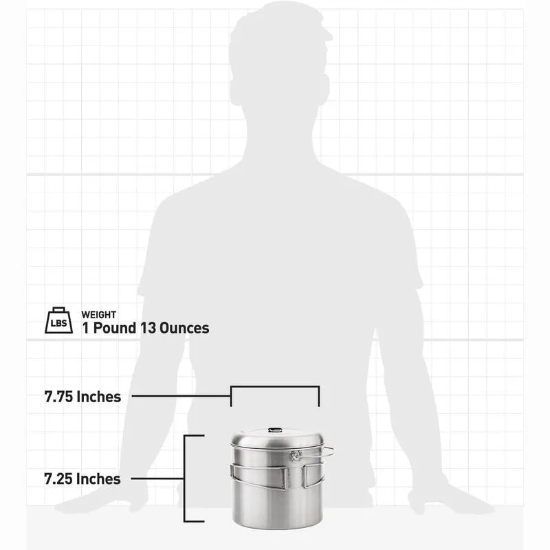 Solo Stove Pot 900/1800/4000 Stainless Steel Companion Pots