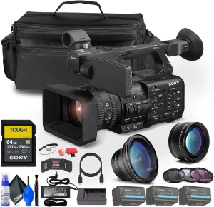 Sony PXW-Z200 4K 1" CMOS Sensor XDCAM Camcorder   2 x BP-U35 Battery   64GB SF-M Tough Series Memory Card   Large Case   Telephoto Lens   Card Reader   Filter Kit   Wide Angle Lens   More (Renewed)