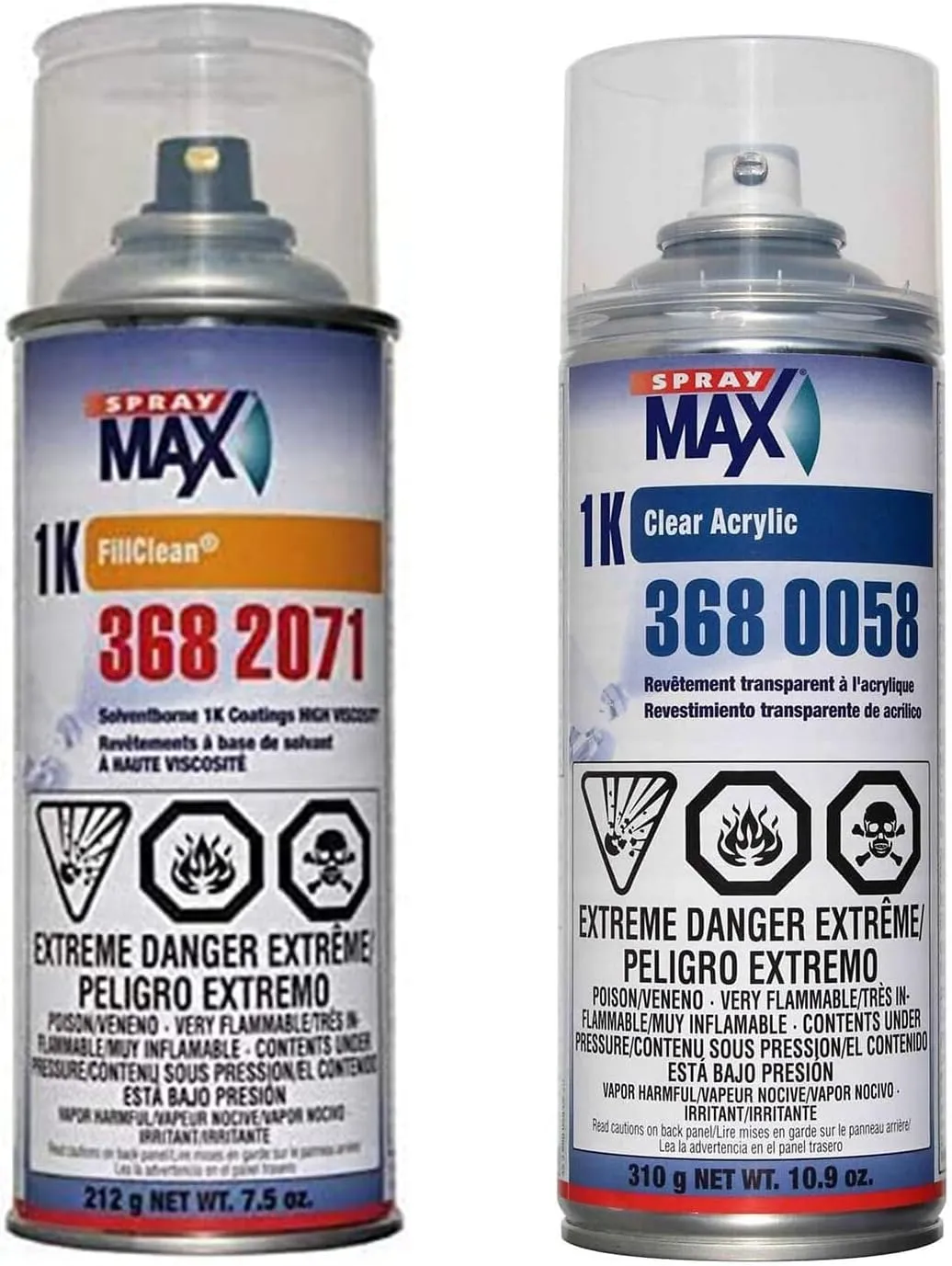 SprayMax 1K Paint Kit For All American Centex Blue 13898 Includes One Can of Basecoat Paint and One Clearcoat Can
