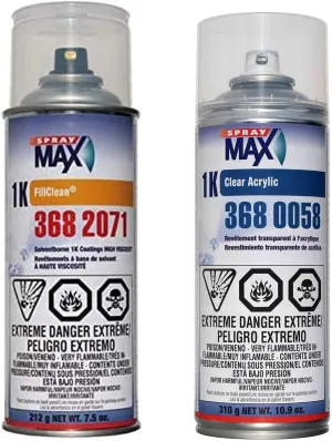 SprayMax 1K Paint Kit For All American Centex Blue 13898 Includes One Can of Basecoat Paint and One Clearcoat Can