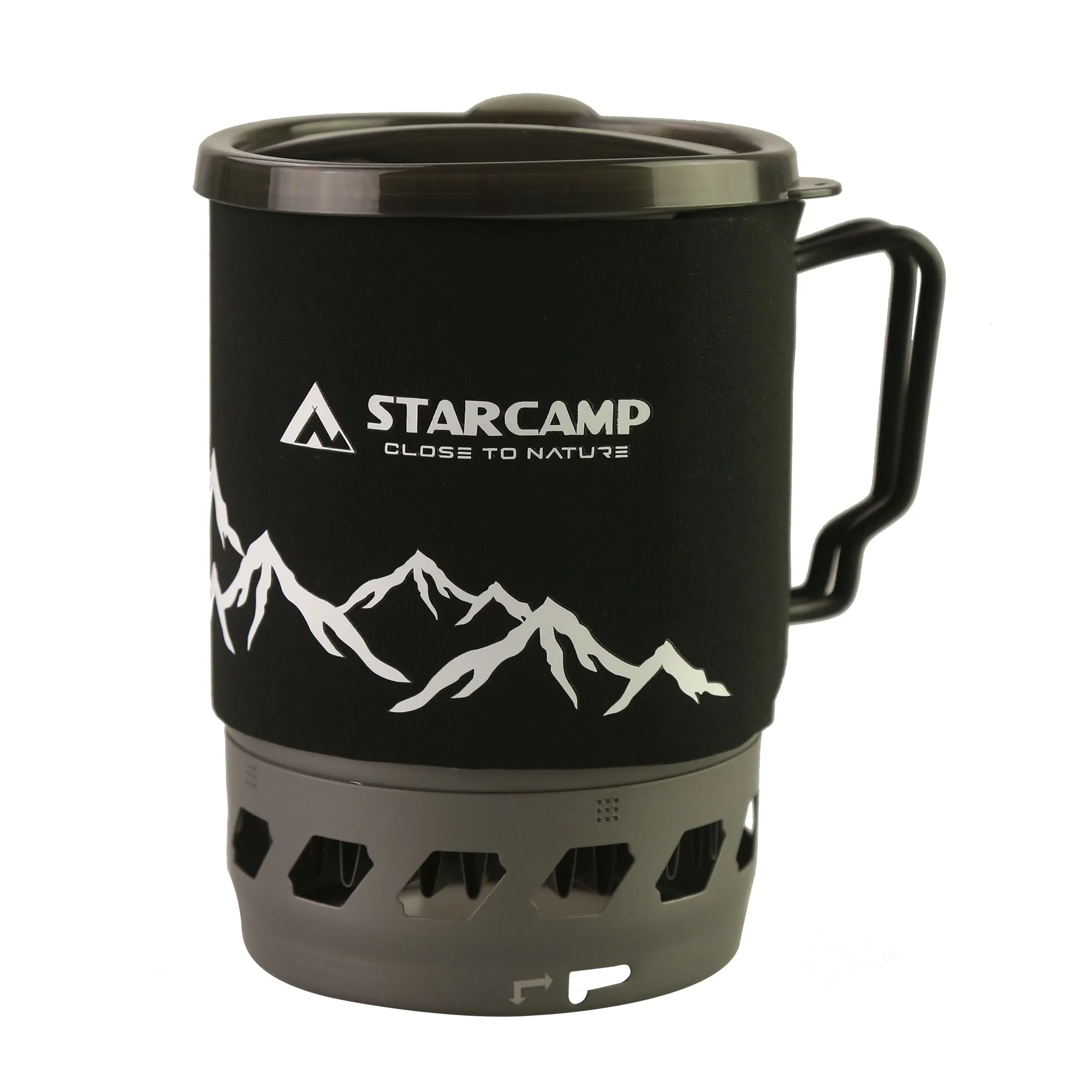 STARCAMP 1100ml Outdoor Camping Cooking System Hiking Fastboil Jet Cooker Gas Backpack Stove