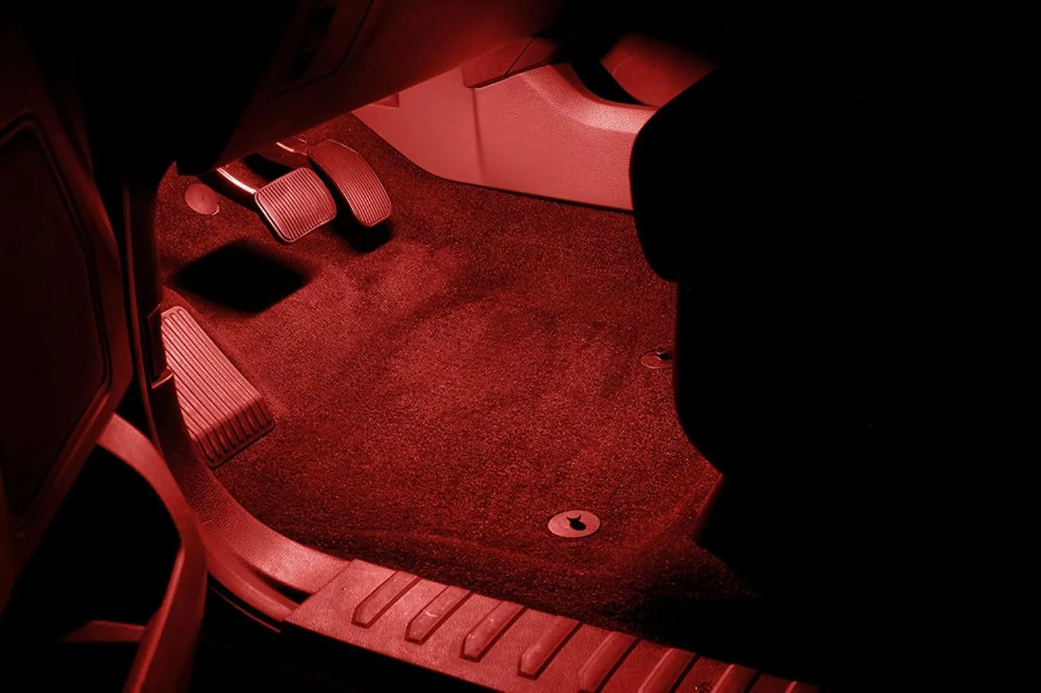 Starkey Products 2-LED Footwell Lighting Kit (Red) - Compatible with Ford F-Series 2009-2025