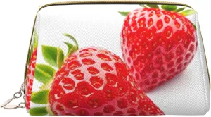 Strawberry Toiletry Pouch, Travel-Friendly Makeup Organizer For Makeup Brushes, Lipsticks