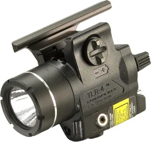 Streamlight 69242 TLR-4 170-Lumen Compact Rail-Mounted Tactical Weapon Light with Integrated Red Aiming Laser for H&K USP Full-Size, Black