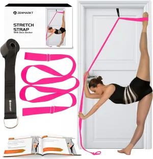Stretching Strap With Door Anchor - Stretching Equipment to Improve Legs Flexibility - Splits Trainer For Home Ideal In Ballet, Dance, Cheerleading, Taekwondo, Yoga, Pole Dancing & Gymnastics
