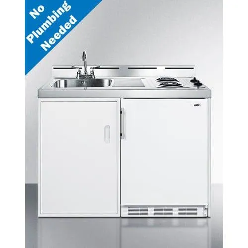 Summit 48" Wide All-In-One Kitchenette, No Plumbing Needed C48ELPUMP